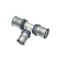 Multitubo Systems - multitubo Té à sertir, réduit Ø40-Ø25-Ø32mm, étamé