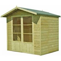 Shire - Mumley 7 x 5 Feet Pressure Treated Double Door Summerhouse