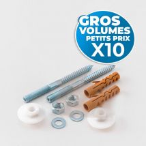 Lot de 10 Kits de montage pour lavabo, M10x120mm H12 (SADAUM-GVP10) - Mungo