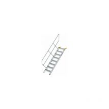 Munk - Escalera industrial peldaños de chapa de acero perforada