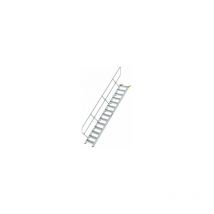 Munk - Escalera industrial peldaños de chapa de acero perforada