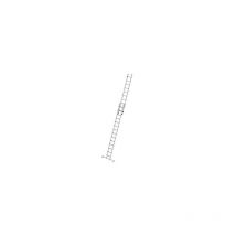 Günzburger Steigtechnik - Escalera extensible de peldaños planos 2 tramos con traviesa