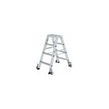 Günzburger Steigtechnik - Escalera tipo tijera de peldaños planos ascenso por ambos lados