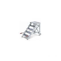 Günzburger Steigtechnik - Escalera de plataforma anchura de los peldaños 600 mm carga
