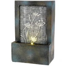 Mur déco à LED fleurs d'hiver H23cm