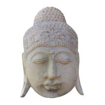 Mur En Bois Tête De Bouddha