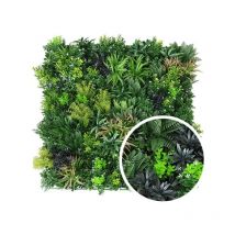 James Grass - Mur végétal feuillage artificiel Xcaret 1m x 1m, Long 9 m