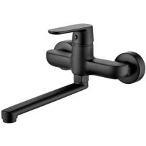 Kuchinox - Robinet Cuisine Mitigeur Noir Mural Monocommande Dima