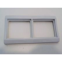 Plaque Double Horizontale Grise Pour Appareillage Étanche Composable Encastré Sarel Enn34101