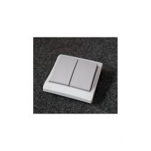 Mécanisme étanche double interrupteur va et vient gris encastré 10A 250V IP44 Mureva ENN34012 schneider