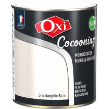 Durieu - Peinture D'Intérieur Monocouche Pour Murs & Boiseries Oxi Cocooning Murs & Boiseries Satin Gris Dauphin 2.5 Litres