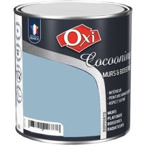 Peinture d'intérieur monocouche pour murs & boiseries oxi cocooning murs & boiseries satin Rivière (ox164) 0.5 litre