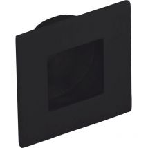 Muschelgriff Eros 30mm Edelstahl schwarz matt Einlass ø 24mm zum Einlassen, Edelstahl gebürstet - Technik Team