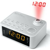 Radiosveglia con proiettore bianco - m178pw Muse