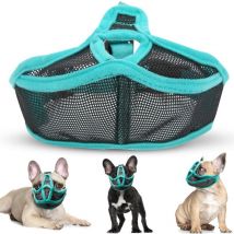 Muselière De Chien, eglable, Respirable, Souple, Empêcher de Mordre, Mâcher, Aboyer(M)