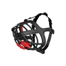 Muselière Hunter Albury Noir Taille 2 (54 cm) (26 cm) (6,5 cm)