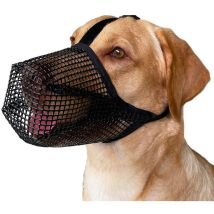 Jalleria - Muselière pour chien, muselière anti-morsure/manger/mordiller, muselière respirante et réglable pour chien, muselière anti-morsure pour