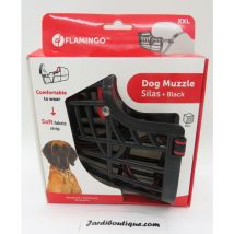 Muselière silas xxl noir 43 cm 51-70 cm pour chien Flamingo