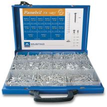 Mustad - Chromiting tx Panelvit Tornillos de cabeza avellanada caja metálica variada - MBPV001501910C8