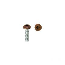 Framex Schraube für pvc - Reduzierter Senkkopf Torx - Ø6x70 mm - Packung mit 100 Stück - Chromiting - braun lackiert - SP305A60070034C - Mustad