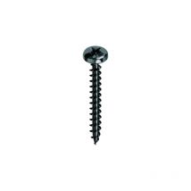 MUSTAD Panelvit Tornillo Pozidriv cabeza cilíndrica - Rosca completa - Zincado negro - Ø4x30mm - Caja de 500 - PVACZC400300KNC