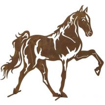 Mustang 60 cm hoch Metall mit Edelrost