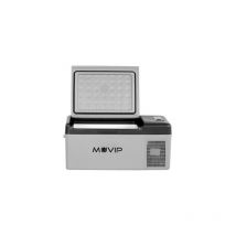 Muvip portable cooler de compressor 15l - luz led - protection de la batterie - température -20o/+20o - connexion 12/24/220v - consommation 45w