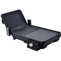 Sandwichera + Plancha Asar 2000w - Apertura Hasta 180o - Placas Grill + Lisa - Selector De Temperatura - Placa Superior Basculante - Asa Tacto Frio - 