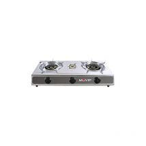 Muvip serie strong Fornello a gas a 3 fuochi in acciaio inox - accensione piezoelettrica - bruciatore in ghisa estraibile