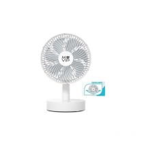 Muvip - Ventilador Portátil Plegable 8' Oscilante con Batería Recargable 3600mAh, 4 Velocidades, usb Tipo c, Compacto y Ajustable - Ideal para Hogar