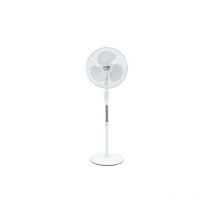 Muvip - Ventilator de pie - 40cm - 45w - verstärkter Sockel - 3 Geschwindigkeiten - Farbe white