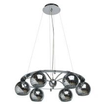 Mw-light - 1120206 - Suspension techno 6 x 60W E14 750x550mm - Chrome