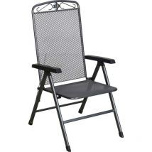 Klappstuhl Savoy Stahl eisengrau Gartenstuhl Gartensessel Klappsessel - MWH