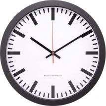 Horloge murale MXP301201 radiopiloté(e) 300 mm x 45 mm noir