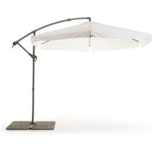 Ombrellone retrattile ferro verniciato luna diam. 3 metri bianco m0432- 08