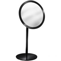 Inda - My Mirror noir, 3x rond, miroir grossissant pivotant sur
