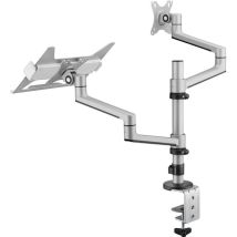 My Wall - Hl52l Simple Support De Table Pour Écran 43,2 Cm (17') - 81,3 Cm (32') Argent Réglable En Hauteur, Rotatif, Tablette Pour Pc D380022