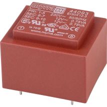 Myrra 44093 Transformer for Myrra PCB, 12V a.c., 230V a.c., 1.5VA, 2 outputs