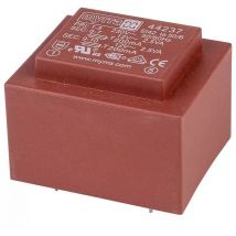 44237 Transformateur pour circuit imprimé 12V c.a., 230V c.a., 5VA, 2 sorties - Myrra