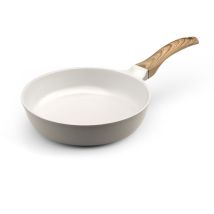Mythic - Poêle 24 Cm Avec Revêtement En Céramique Blanche