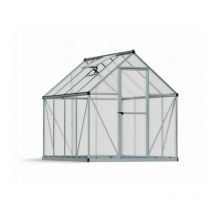 Palram - Greenhouse Mythos 6 x 8 - Polycarbonate - L247 x W185 x H208 cm - Silver