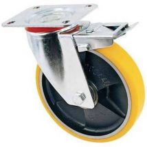 Ruota a forcella girevole + fermo 24 AVO