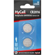 Piles bouton CR2016 3V 70 mAh (2 pces) - Hycell