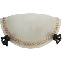 Plafonnier Candellux Gio 1xe27 Blanc Patine 30cm Verre