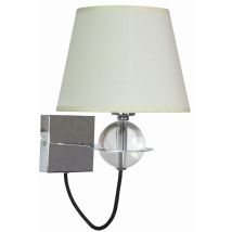 Applique Candellux Tesoro 21-29515 Chromée Abat-jour Blanc