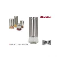 Bote Almacenamiento Vidrio/acero - 2,2 L