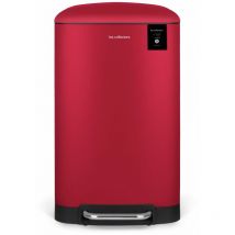 Papelera Les Collectors N°722 30L - rojo, cubo extraible, pedal en metal