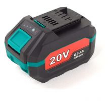 NAC - B-60-LI-20V - Akku de Ion de Lithium (6,0 Ah, Zubehör für Elektrowerkzeuge, Spannung de Akku 20 v, LED-Lampe, ohne Memory Effekt).