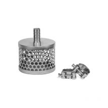 Bradas - Nac, modelo SSF050, Filtro para manguera de succión 50 mm / 2' + 2 abrazaderas gbs, ideal para succión y drenaje en aplicaciones