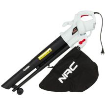 Soffiatore elettrico con cavo NAC – VBE320-FS-J – Potenza 3200 W, Peso 4 kg – Soffiatore per giardino, Nero
